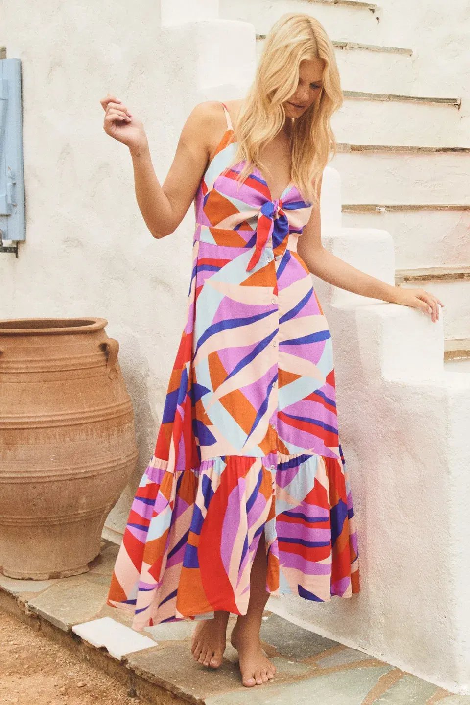 Mister Zimi Summer Hazel Dress in Symi Multi Size 8 photo 2