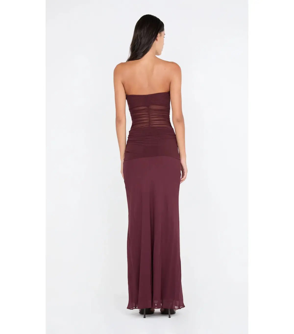Bec & Bridge Noemi Strapless Maxi Dress in Plum Size AU 8 photo 2