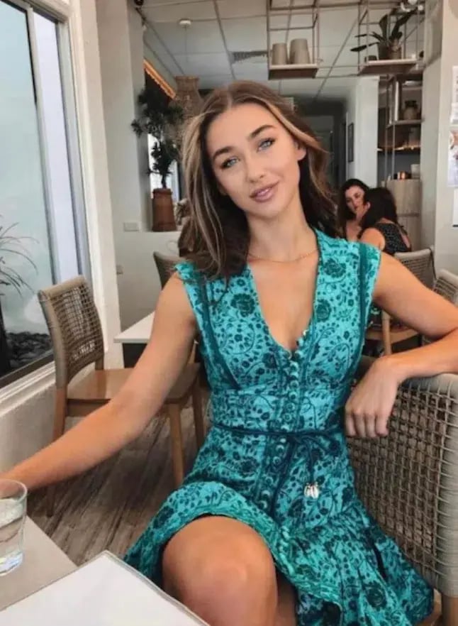 Zimmermann Lulu Panelled Flip High Neck Mini Dress Jade Floral Print Size 1 / AU 10 photo 5