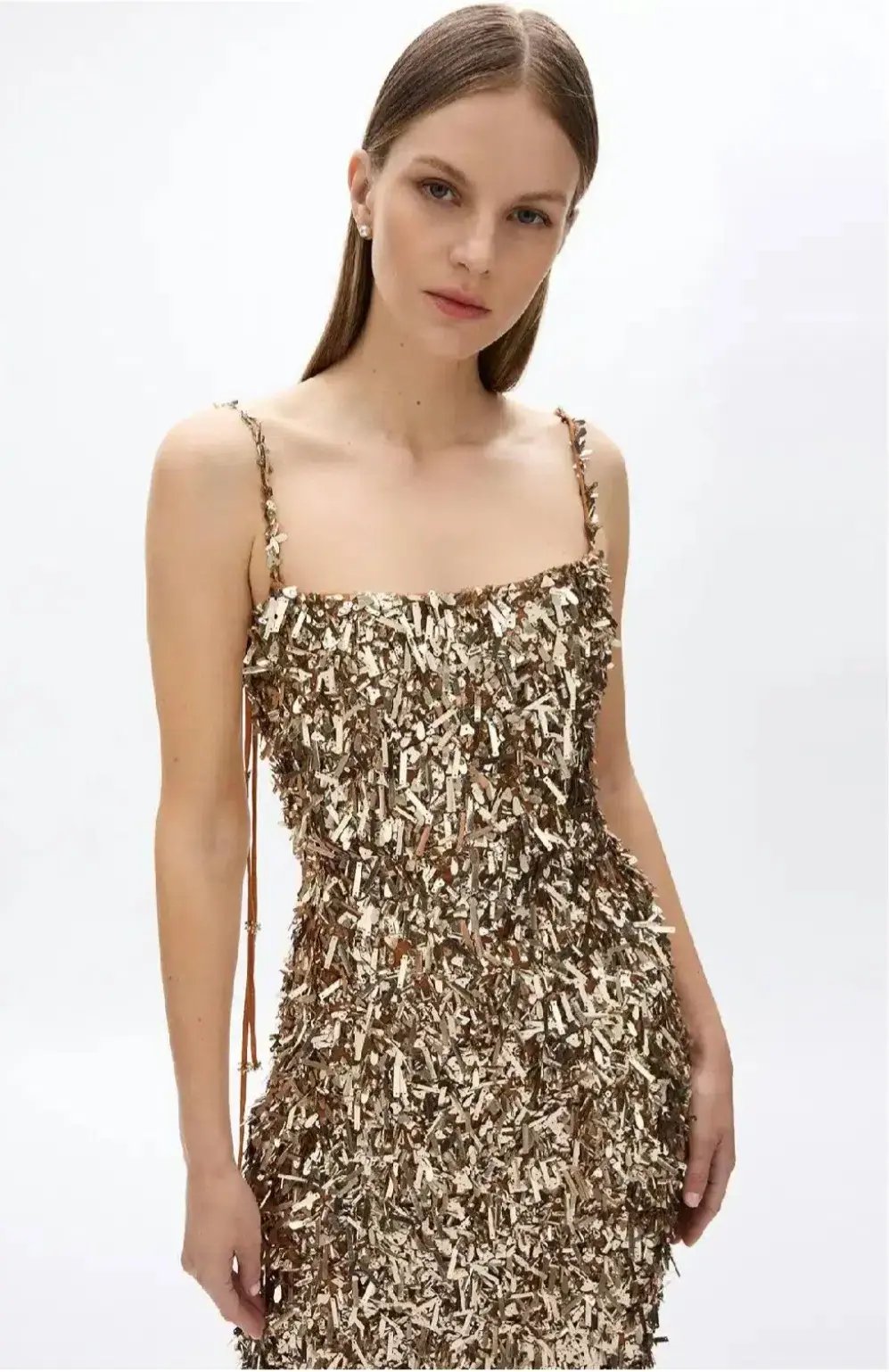 Rachel Gilbert Posie Dress Gold 3/AU12 photo 4