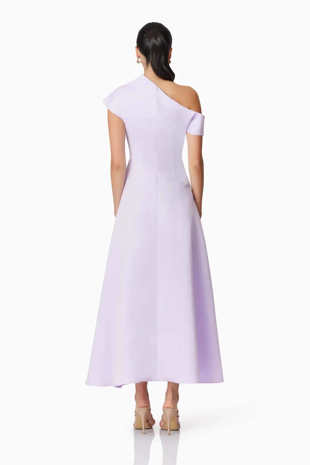 Elliatt Marissa One Shoulder Gown Purple Size 12/L photo 2