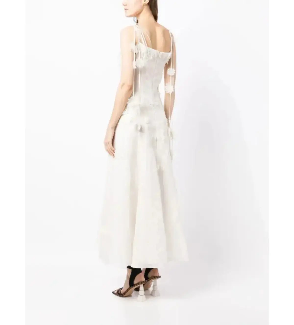 Rachel Gilbert Lorie Maxi Dress in Ivory Size 10 photo 2