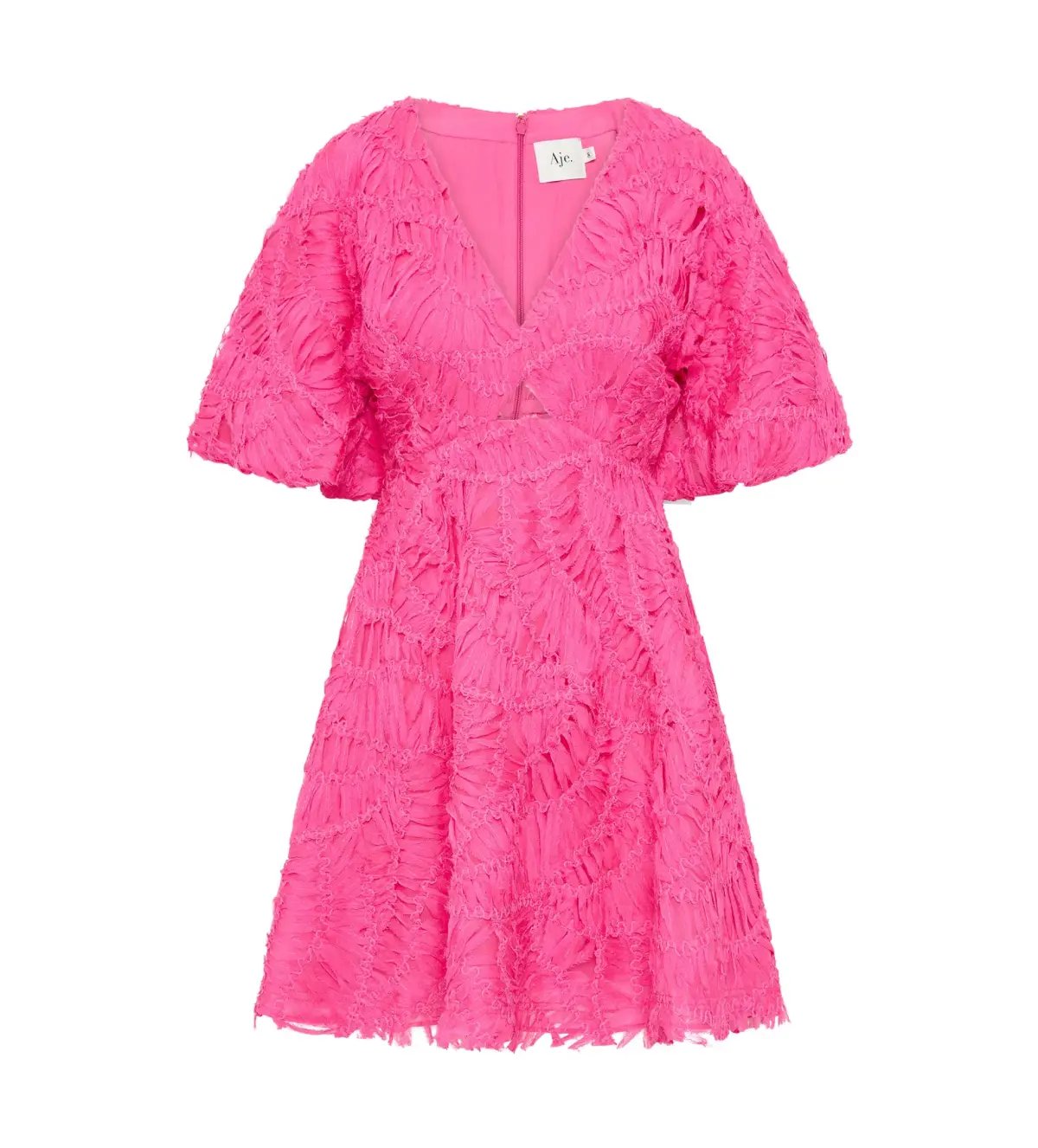Aje Florential Mini Swing Dress Azalea Pink Size 8 photo 5
