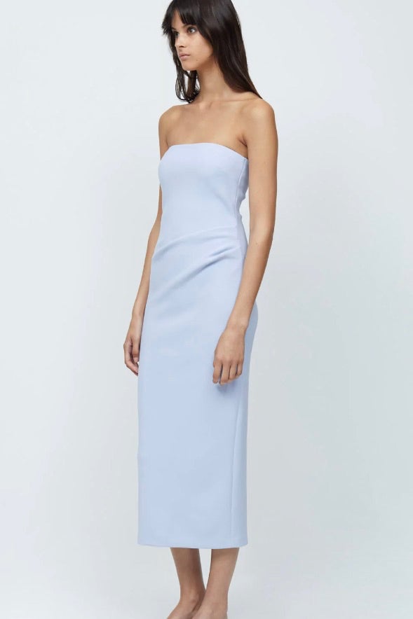 BEC & BRIDGE KARINA STRAPLESS MIDI DRESS - POWDER BLUE photo 2