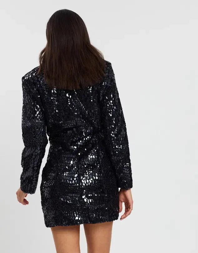 Eliya the Label Victoria Blazer Dress Black Size 10 photo 3
