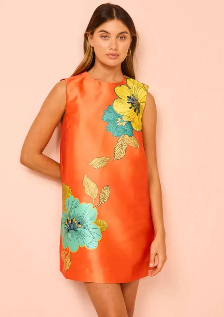 Alemais Piato Mini Dress Floral Size 8 photo 3