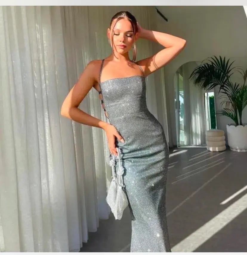 Gossip Gowns Angela Glitter Gown Size 6 photo 2