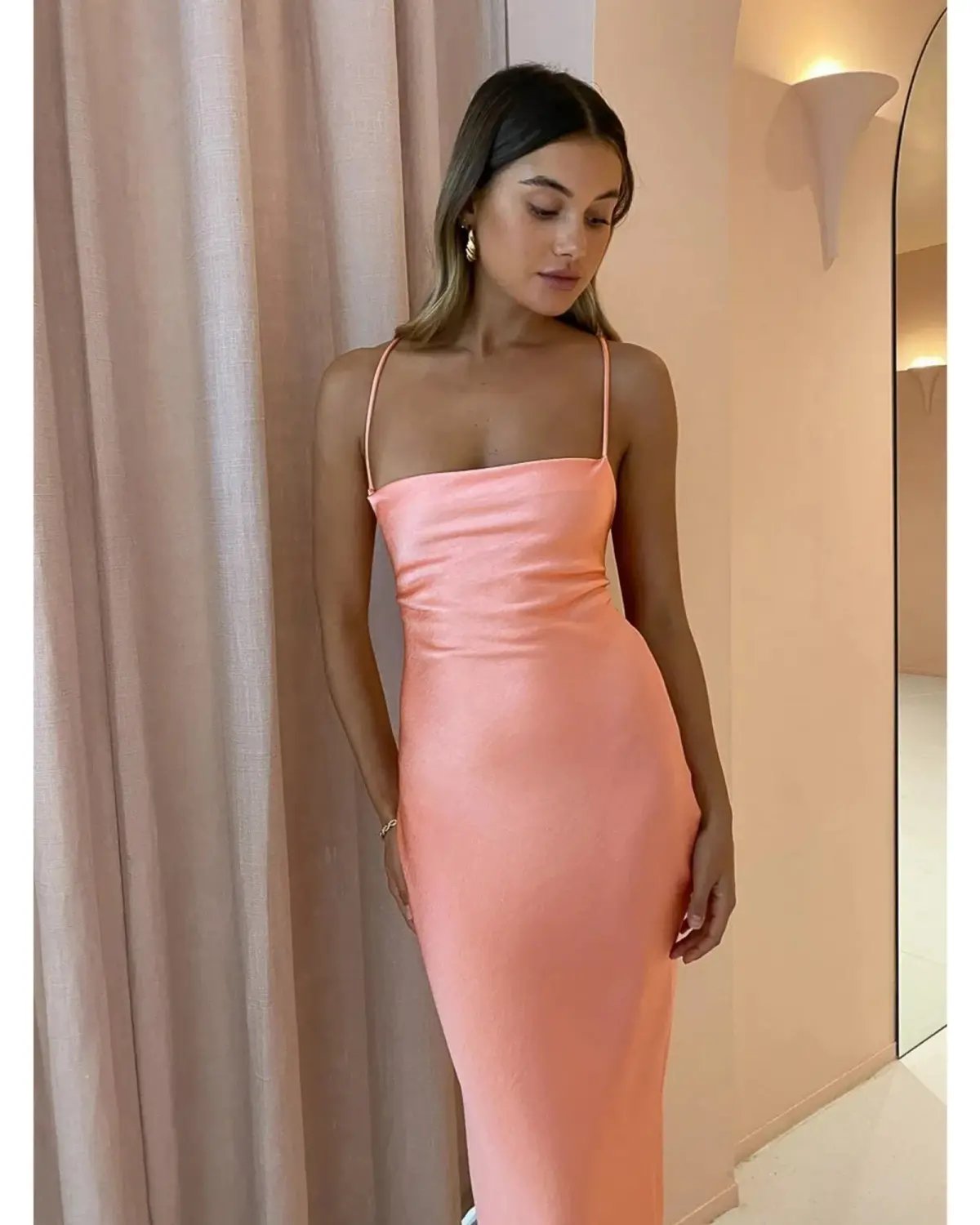 Bec & Bridge Dreamer Tie Dress in Coral Size AU 6 photo 4