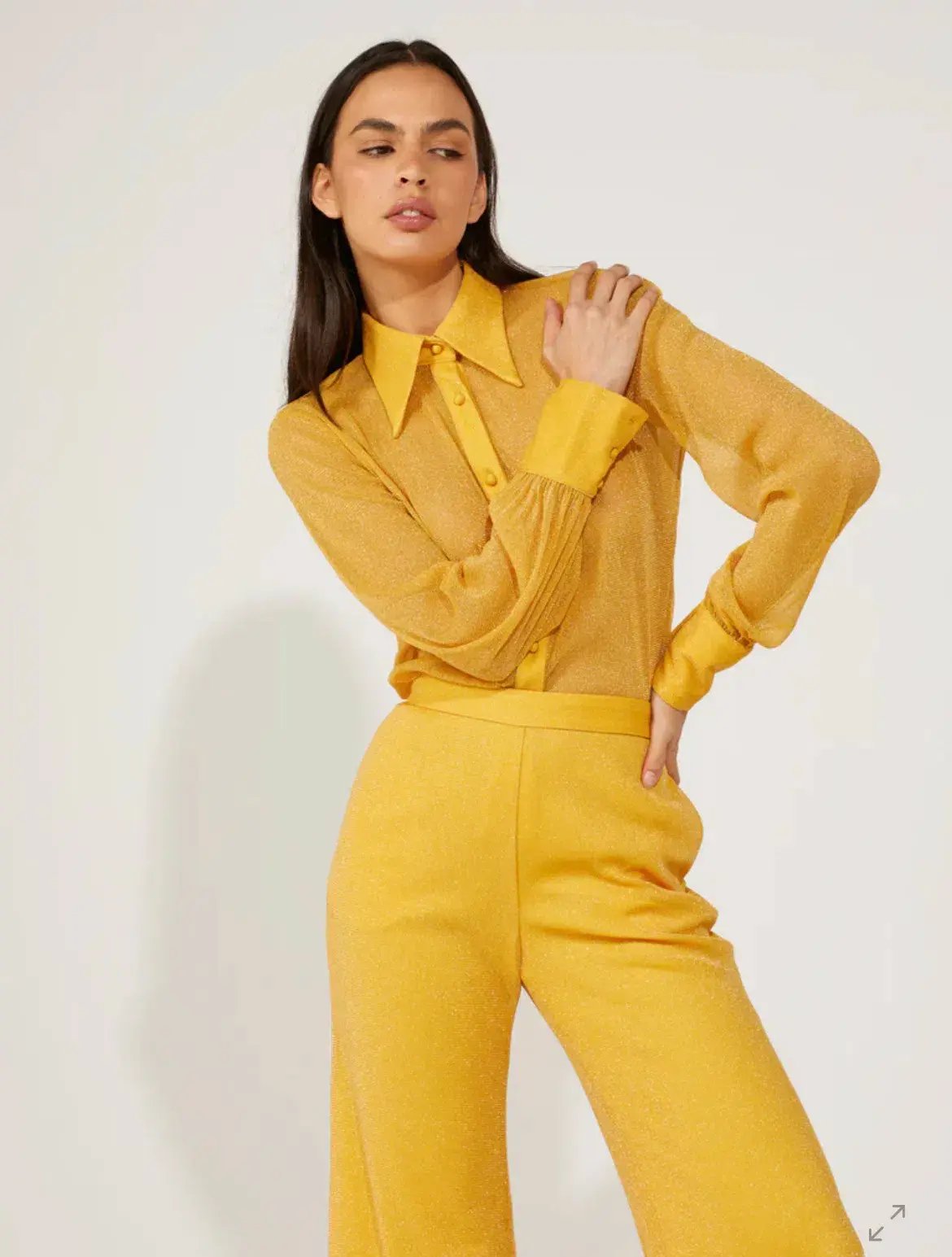 Alice McCall Elodie Top and Pants Set Yellow Size 10 photo 2