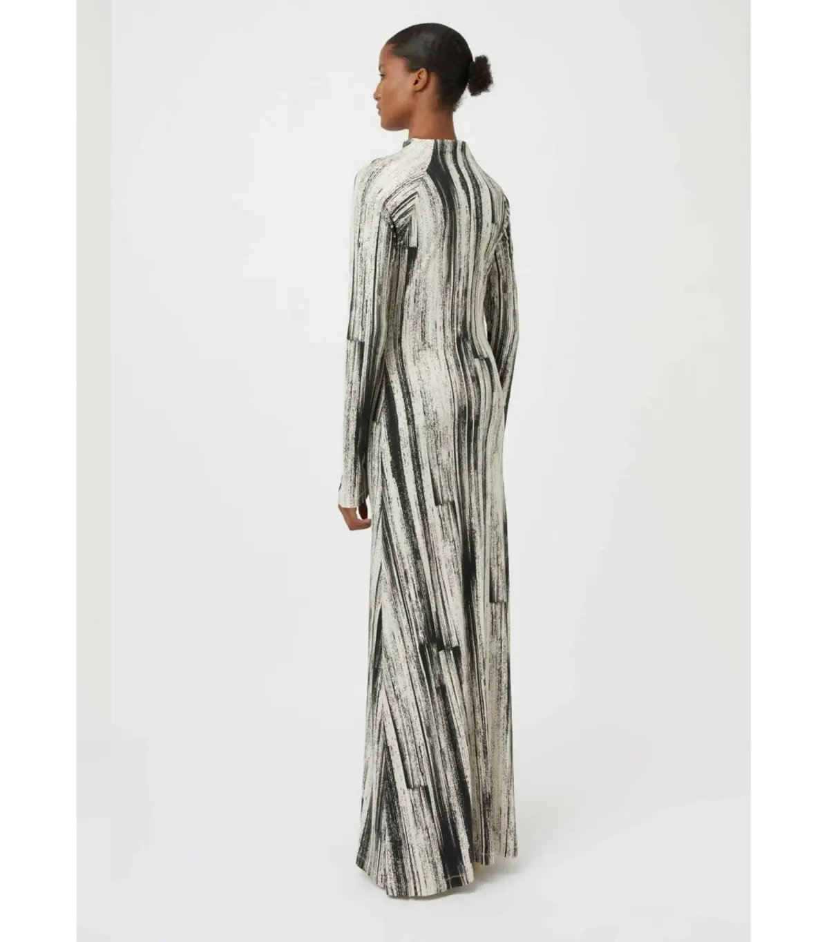 Camilla and Marc Arch Long Sleeve Midi Dress in Black Print Size AU 8 photo 4