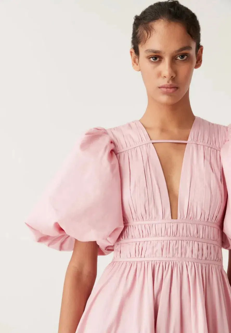 Aje Fallingwater Ruched Midi Dress photo 2