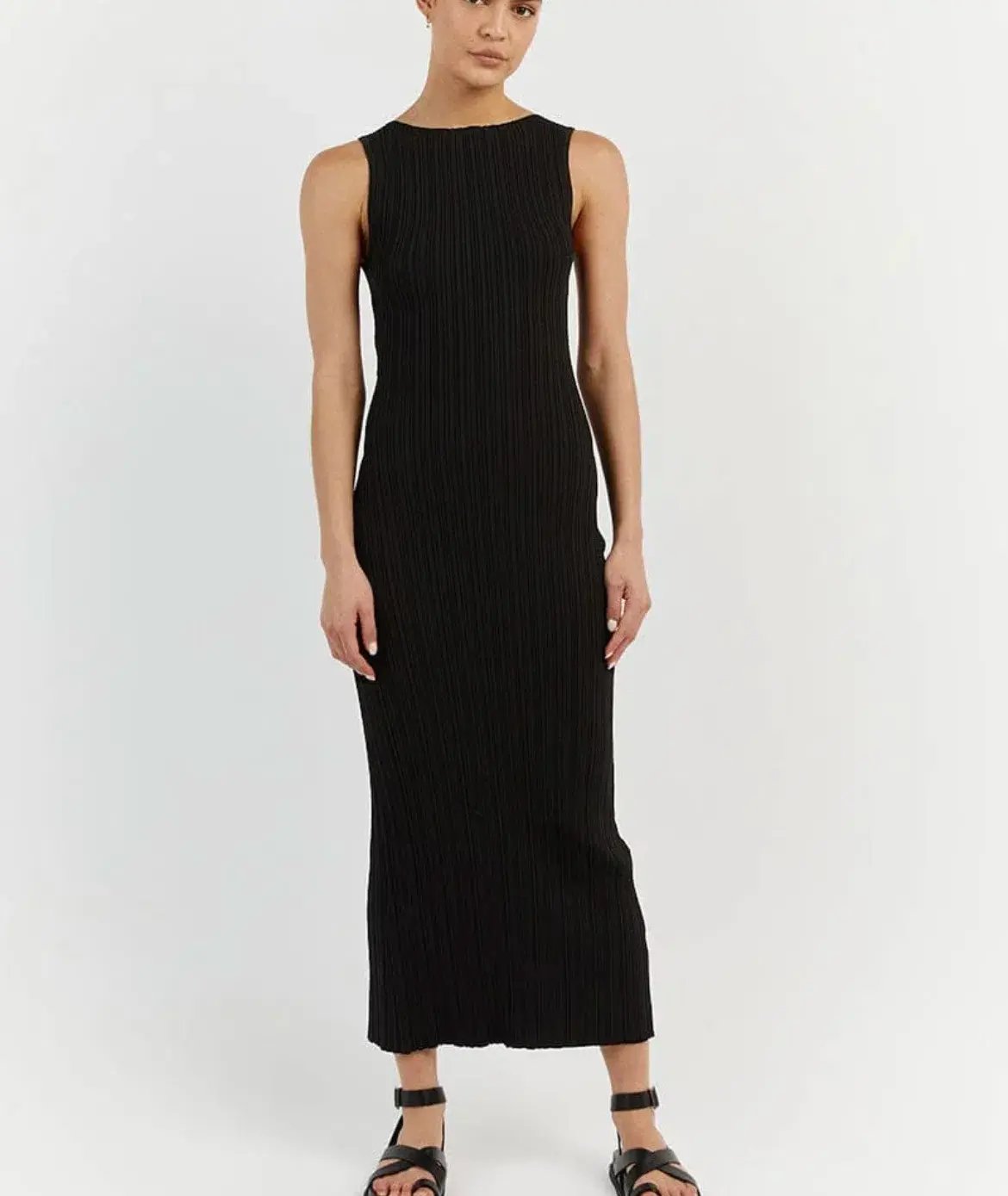 Dissh Sienna Knit Midi Dress Black Size L / AU 12 photo 3