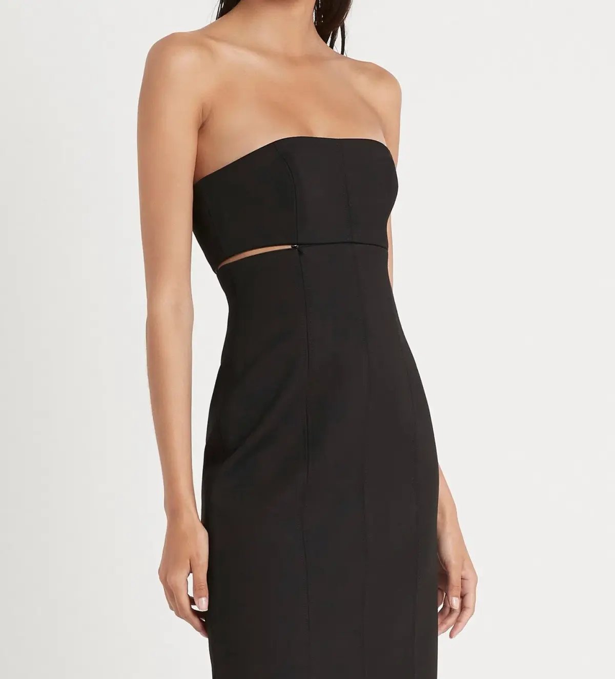 Sir The Label Andre Strapless Midi Dress Black Size 0 / AU 6 photo 4