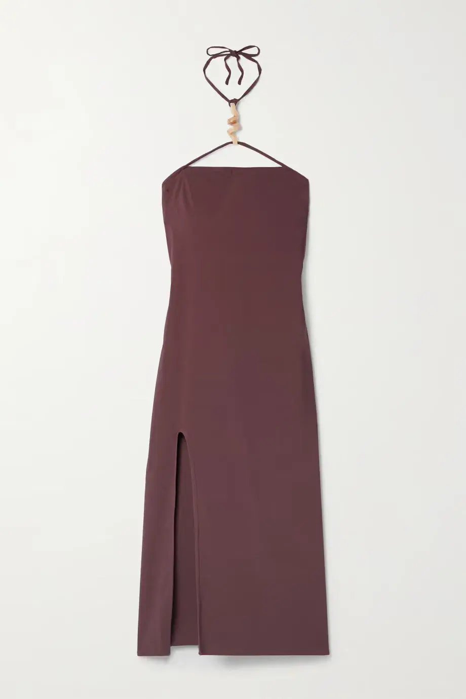 Cult Gaia Castila Embellished Halterneck Midi Dress Plum Size XS / Au 6 photo 4