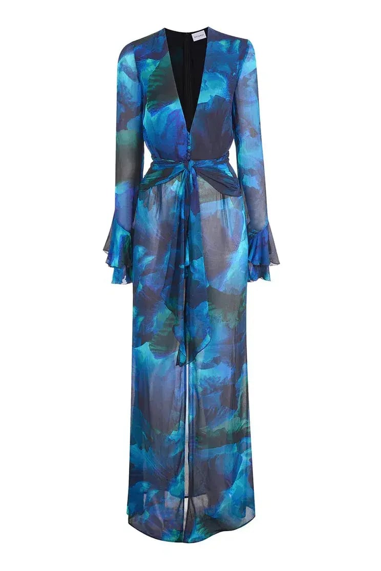 Rat & Boa Fiorella Maxi Dress Blue Size 12 photo 8