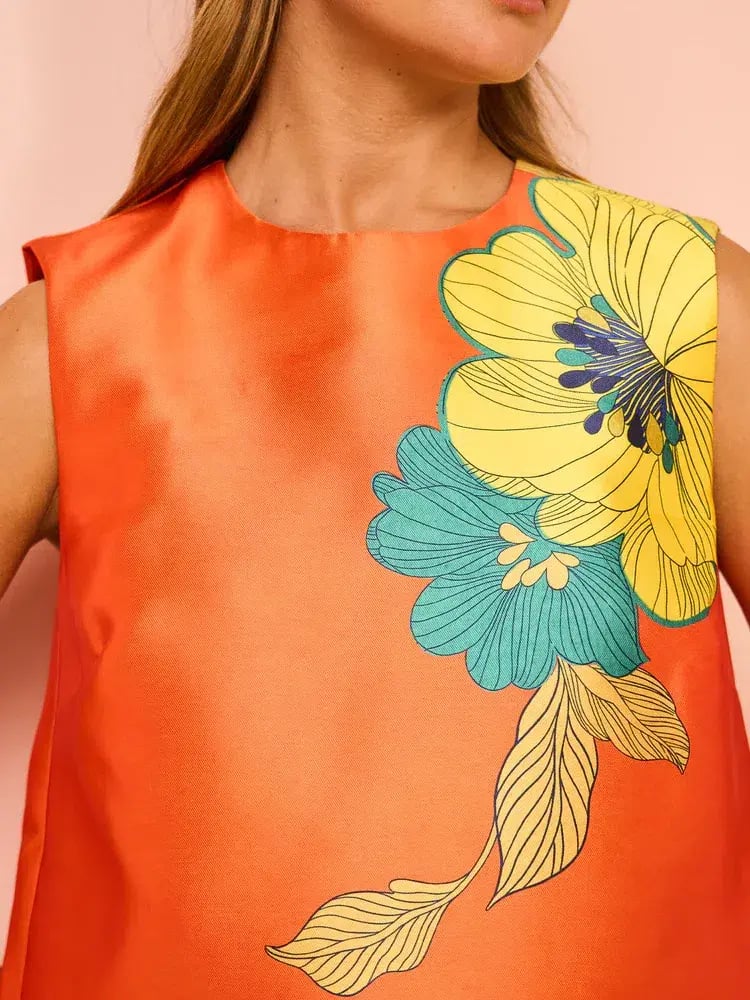 Alemais Piato Mini Dress in Marigold Size 12 photo 4
