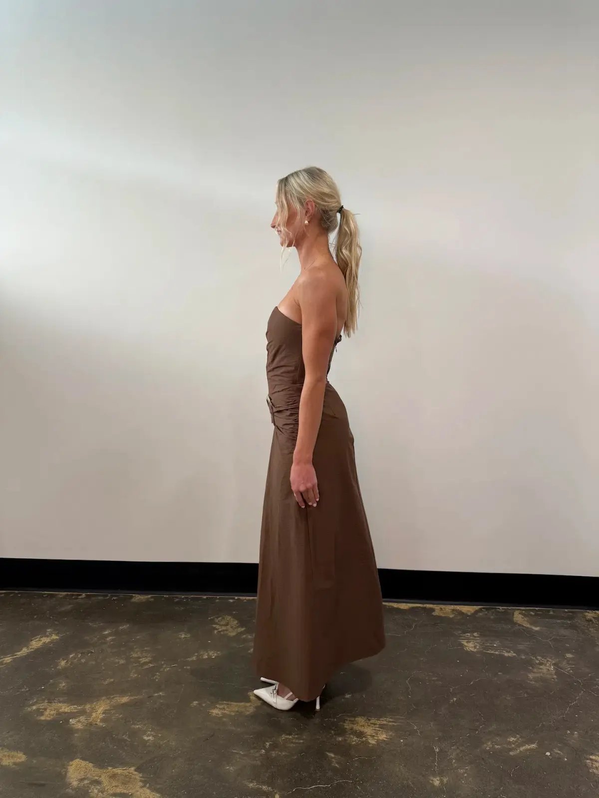 Elle Zeitoune Briella Maxi Chocolate Size 6 photo 2