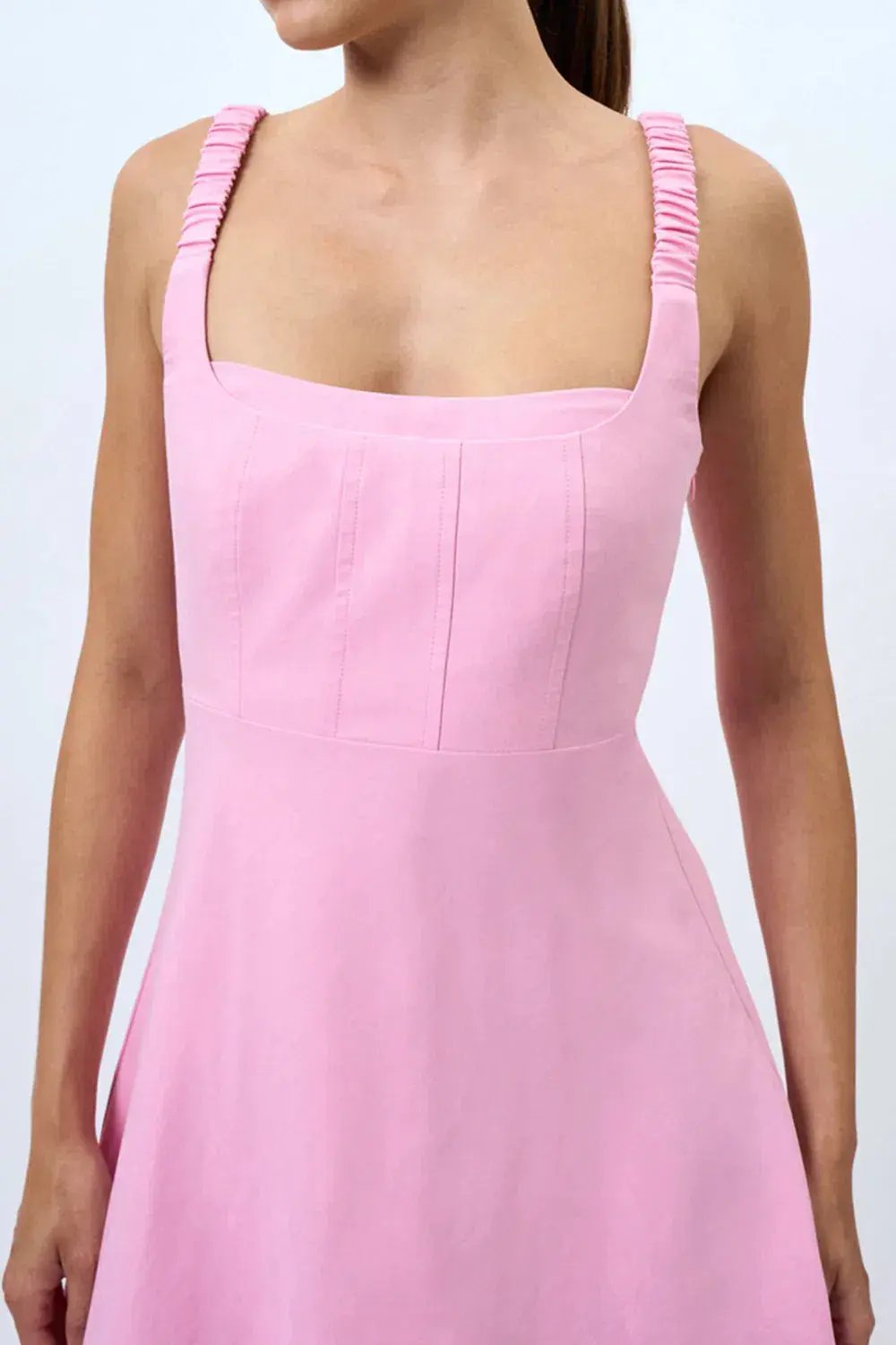 By Johnny Daphne Bust Midi Dress Taffy Pink Size AU 10 photo 3