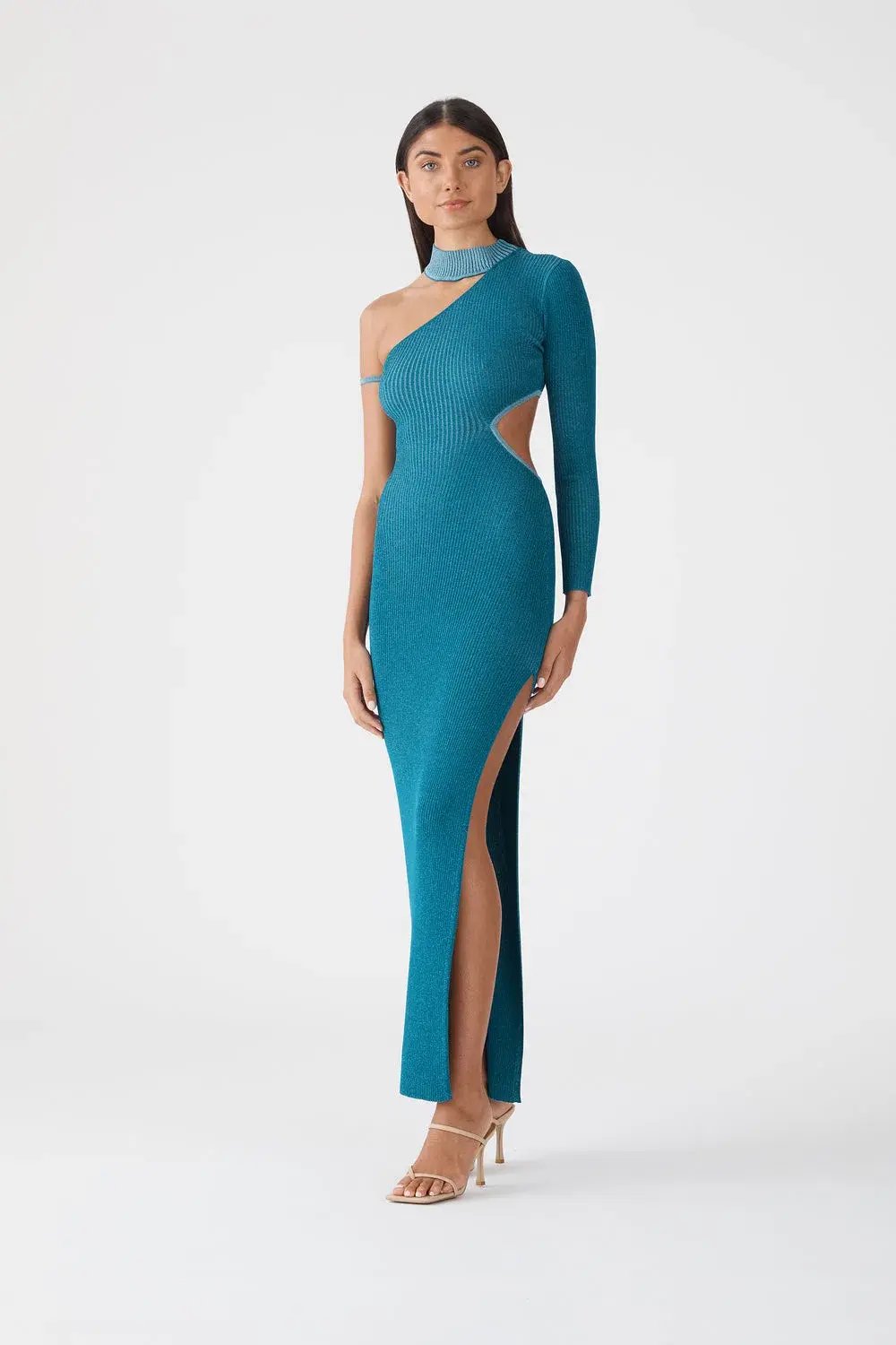 San Sloane Onix Metallic Knit Dress photo 2