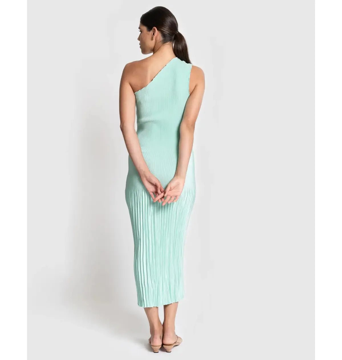 L'Idee Soiree One Shoulder Gown in Spearmint Size S / AU 8 photo 4