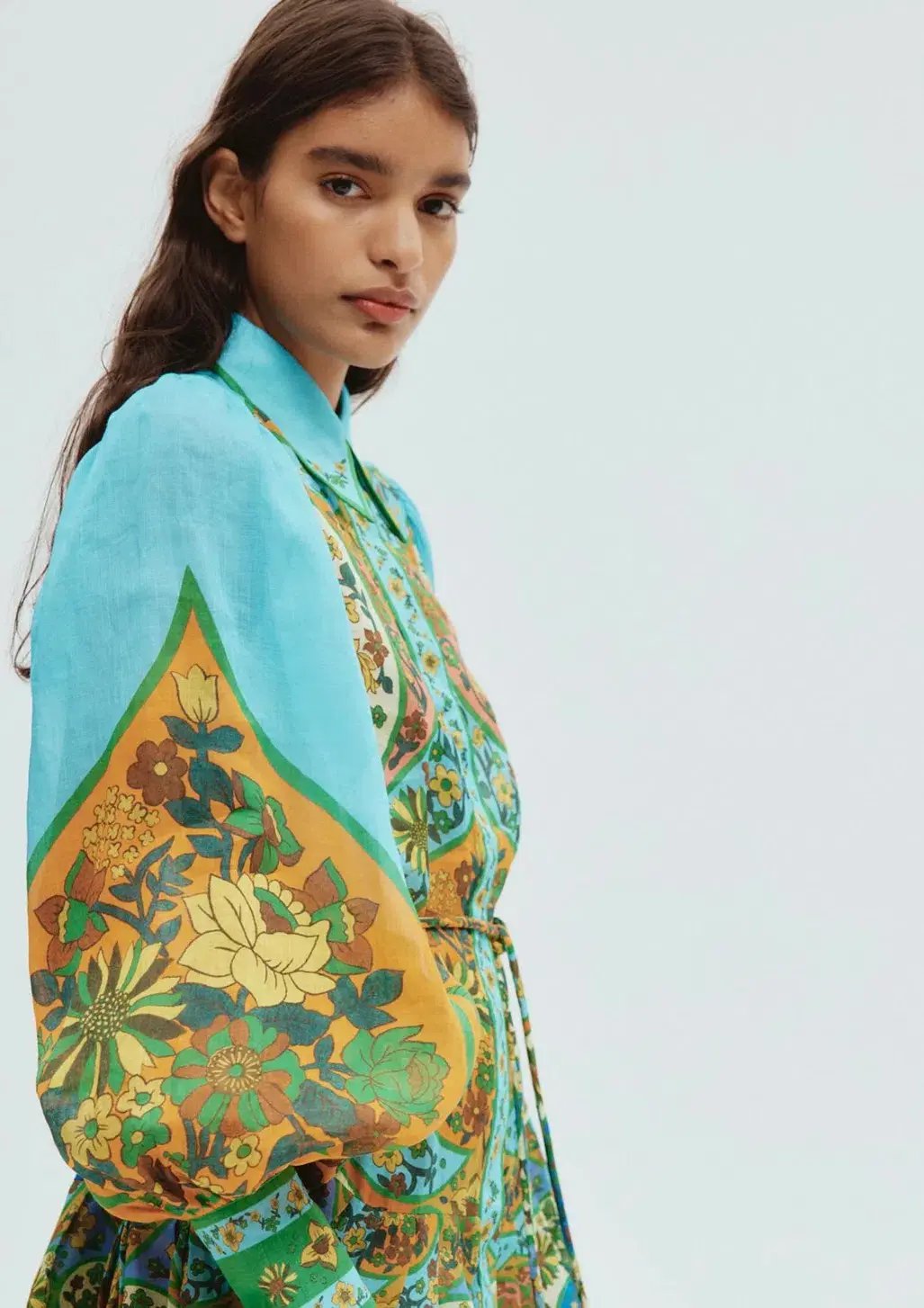 Alemais Sofie Midi Shirtdress Multi Size 14 photo 4