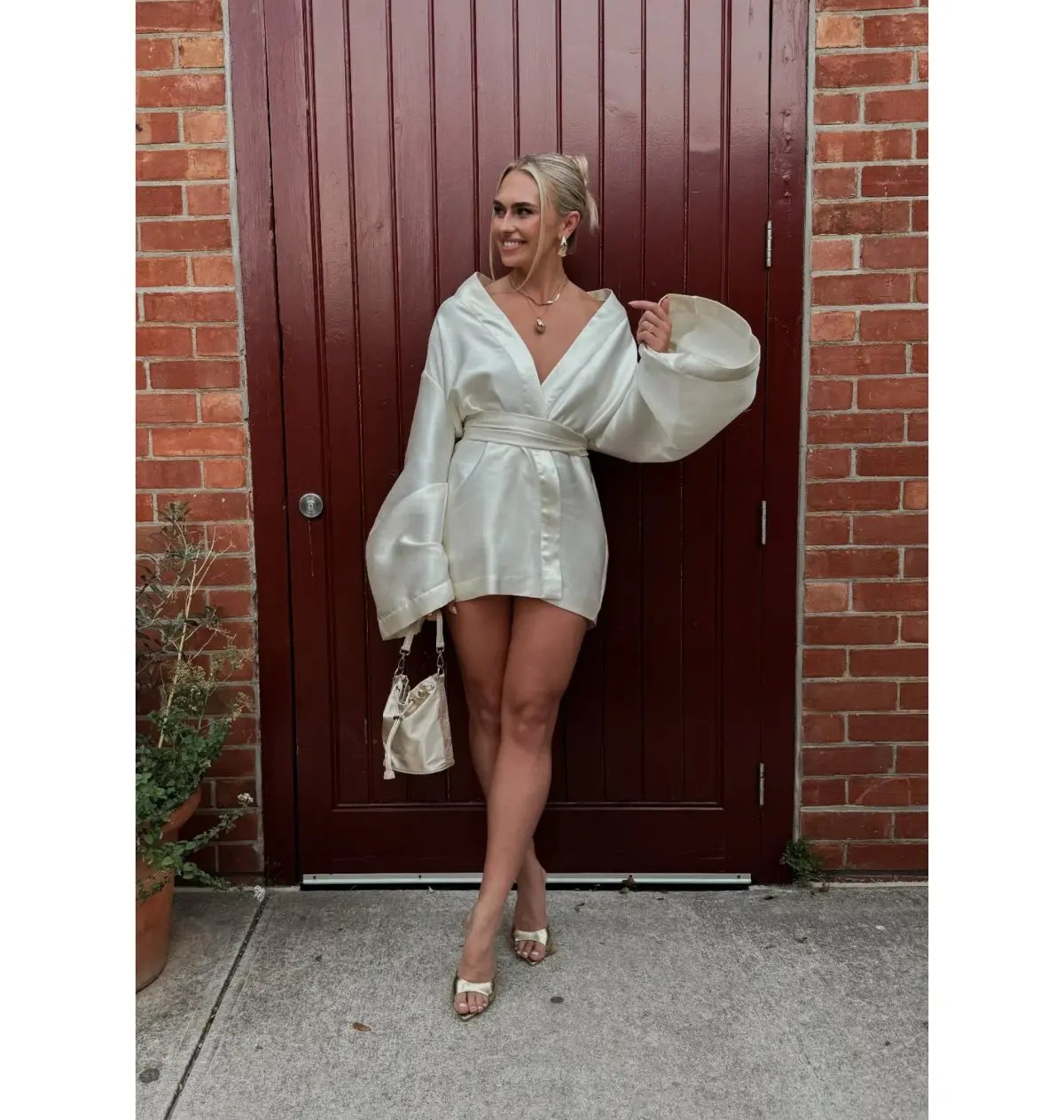 Khirzad Femme Rio Nina Robe Short Ivory Size S / AU 8 photo 4