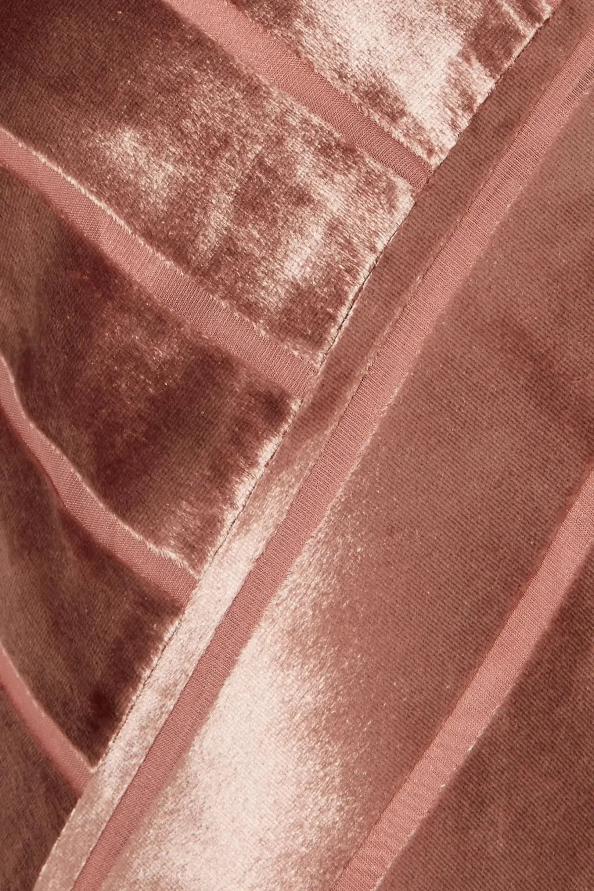 Michelle Mason Open Back Devoré-Velvet Gown in Antique Rose Pink Size 10 photo 4