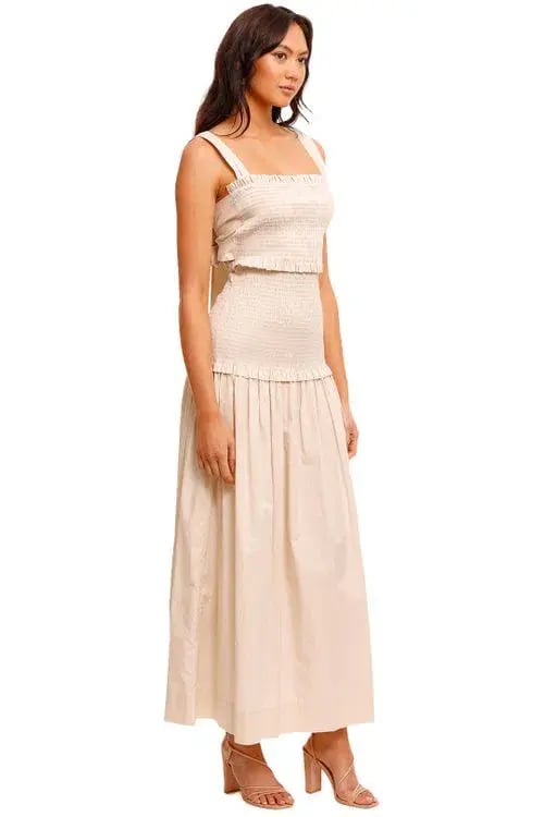 Bec & Bridge Minou Midi Dress in Pumice Size 10 photo 5