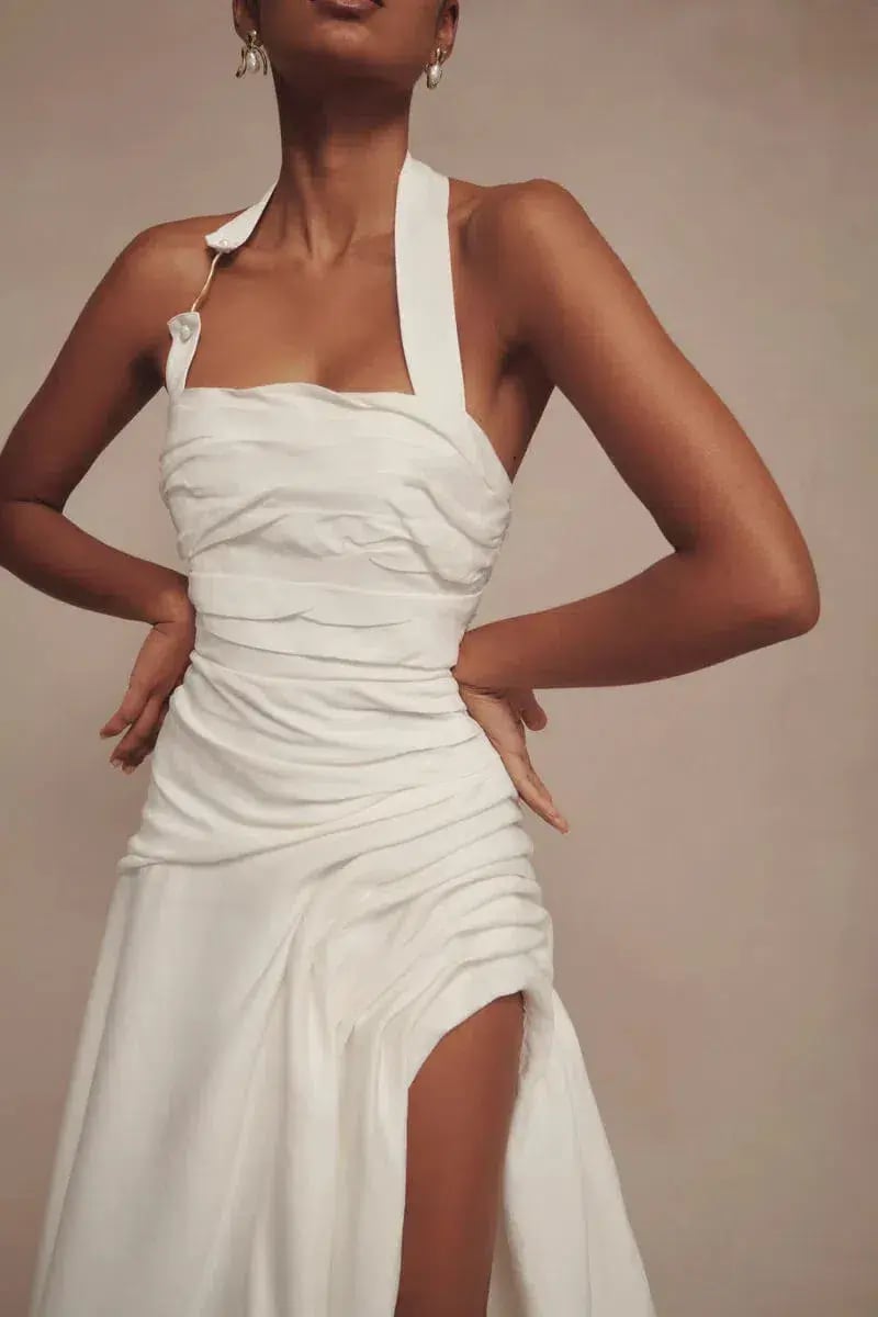 Aje Mika Draped Split Maxi Dress photo 2
