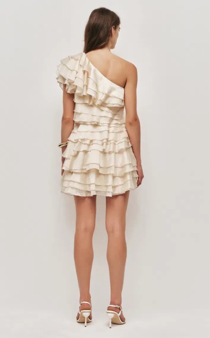 AJE Rosaline Mini Dress Coconut cream Size 10 photo 2
