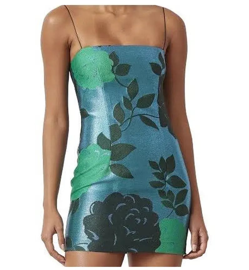 Bec & Bridge Lurex Sparkle Soiree Mini Dress Green Size 12 photo 3