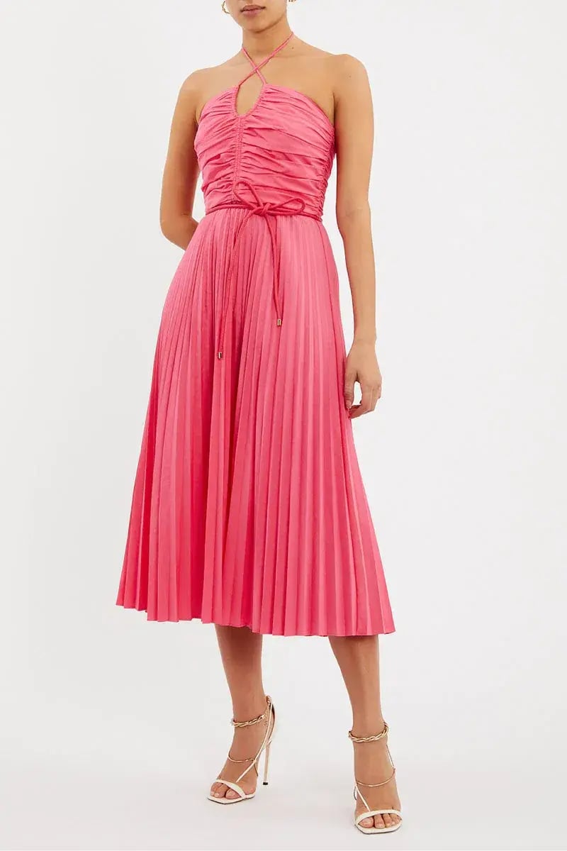 Rebecca Vallance Rosa Halter Dress Pink Size 8 photo 3