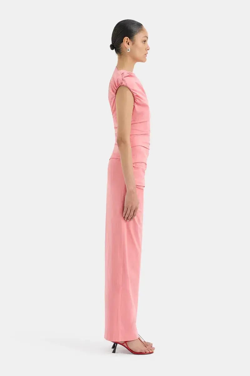 Sir the Label Giacomo Gathered Gown Pink Size 6 photo 3