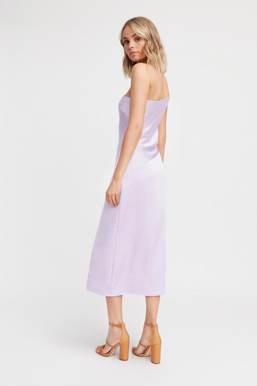 Kookai Como Lilac One Shoulder Dress purple Size 10 photo 2