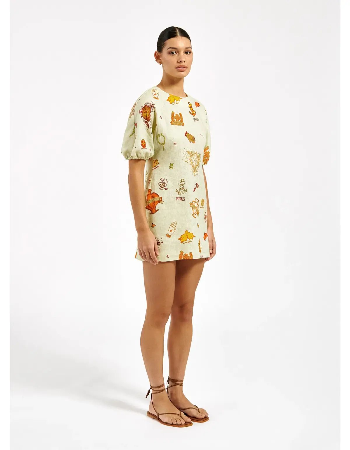 Roame Oasis Mini Dress Print Size 10 photo 2