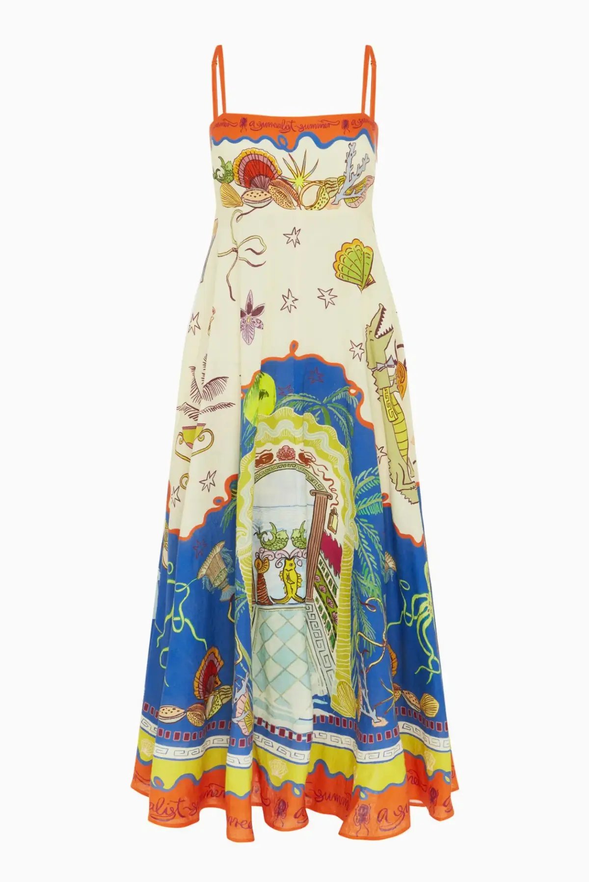 Alemais Surrealist Summer Sundress Multi Size 16 photo 6