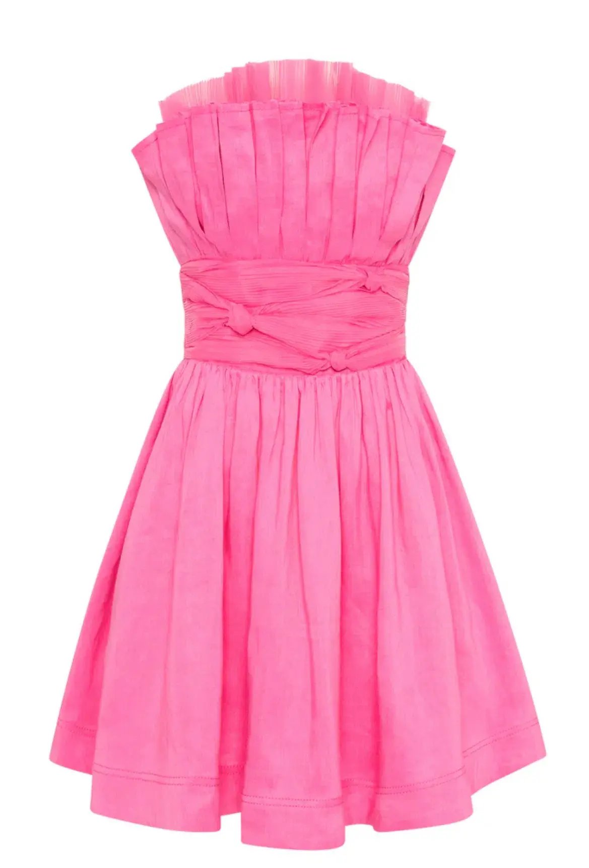 Aje Whisper Layered Mini Dress Brilliant Pink Size 10 photo 6