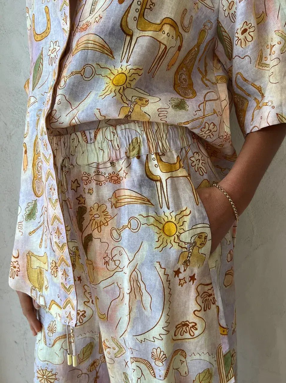 Alemais Solitaire Pants and Shirt Set Print Size 10 photo 3