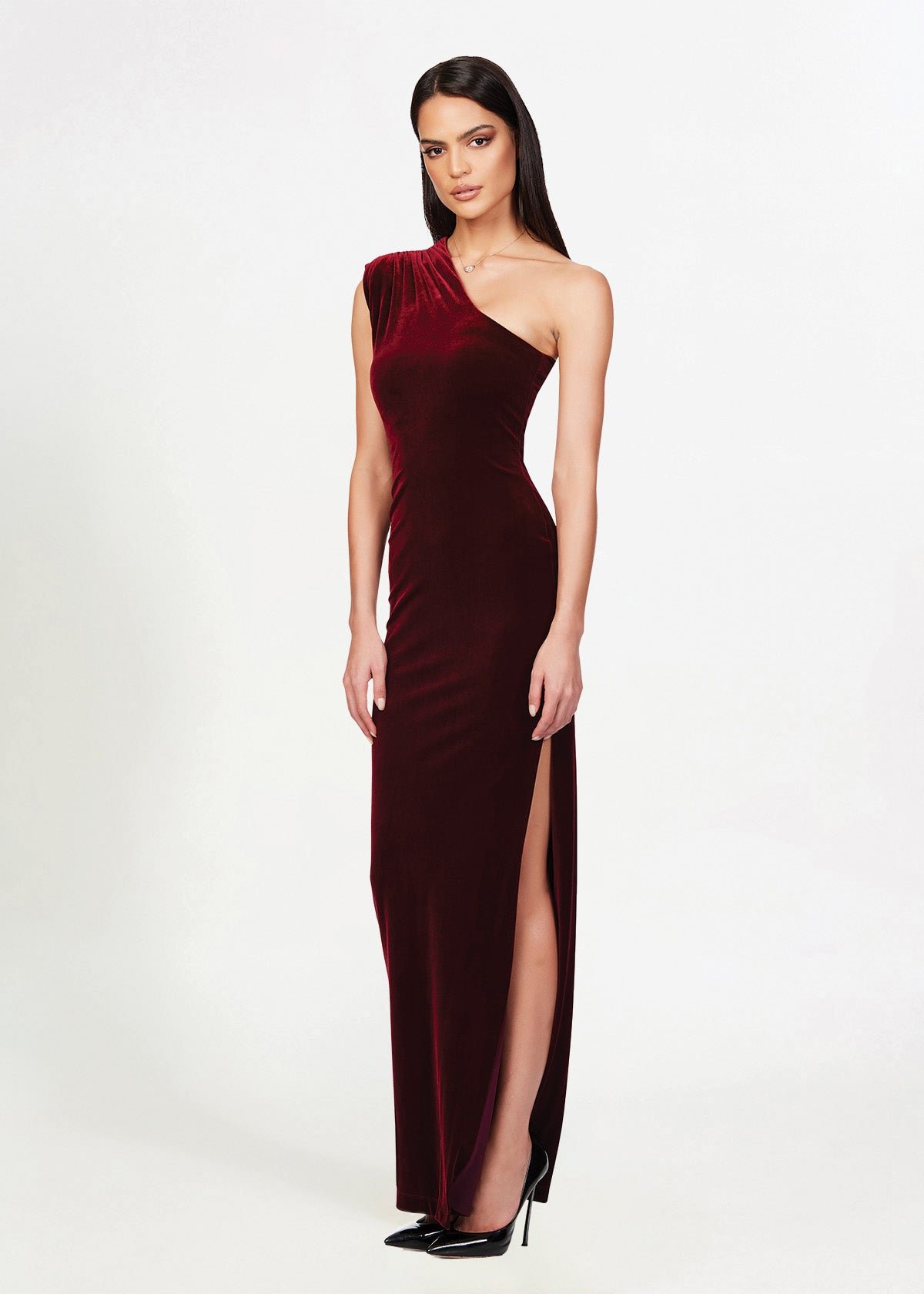 Rumi Gown in Red Velvet photo 2