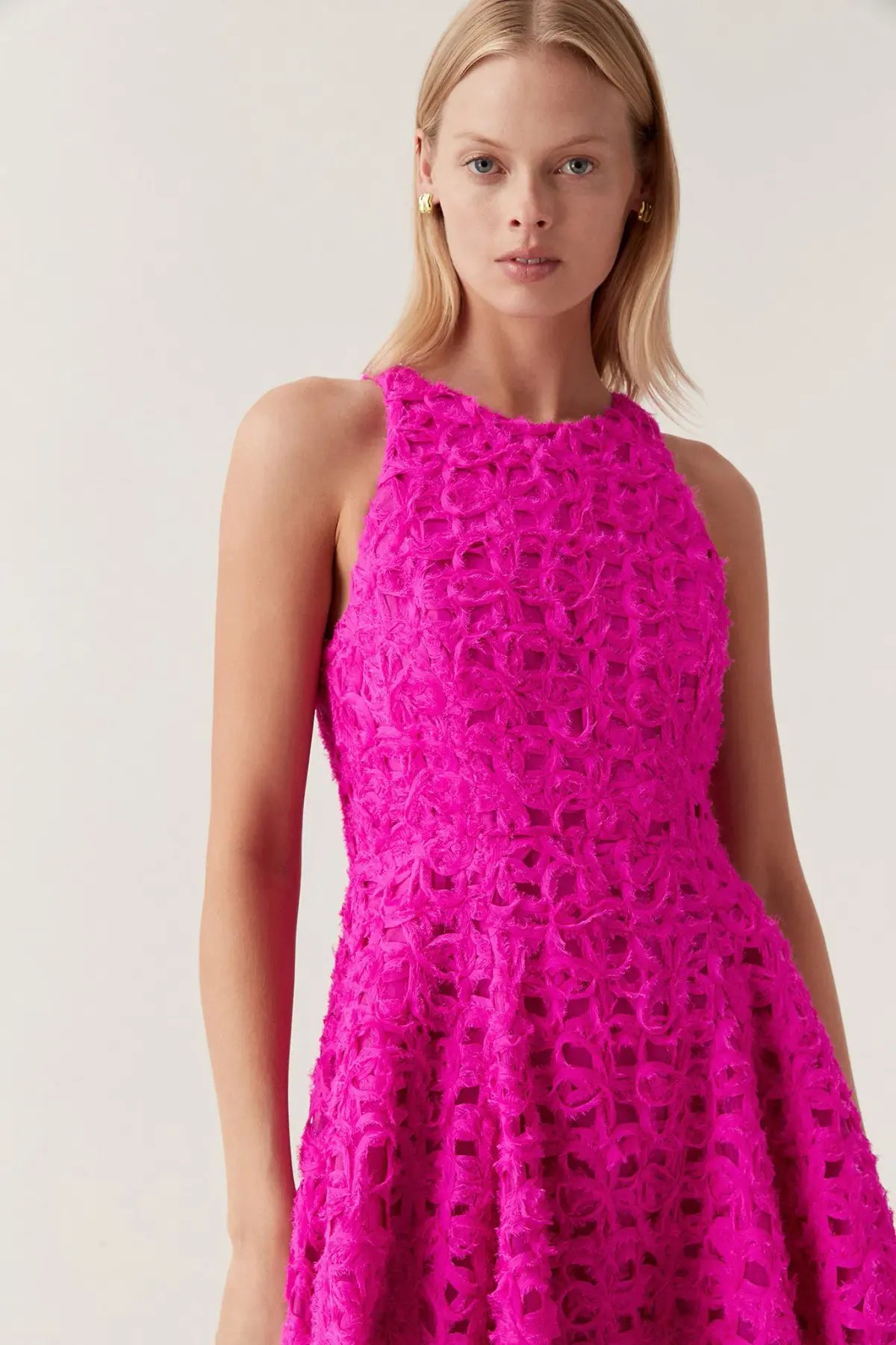 Aje Quintette Midi Dress Deep Magenta Size XXS / AU 4 photo 2
