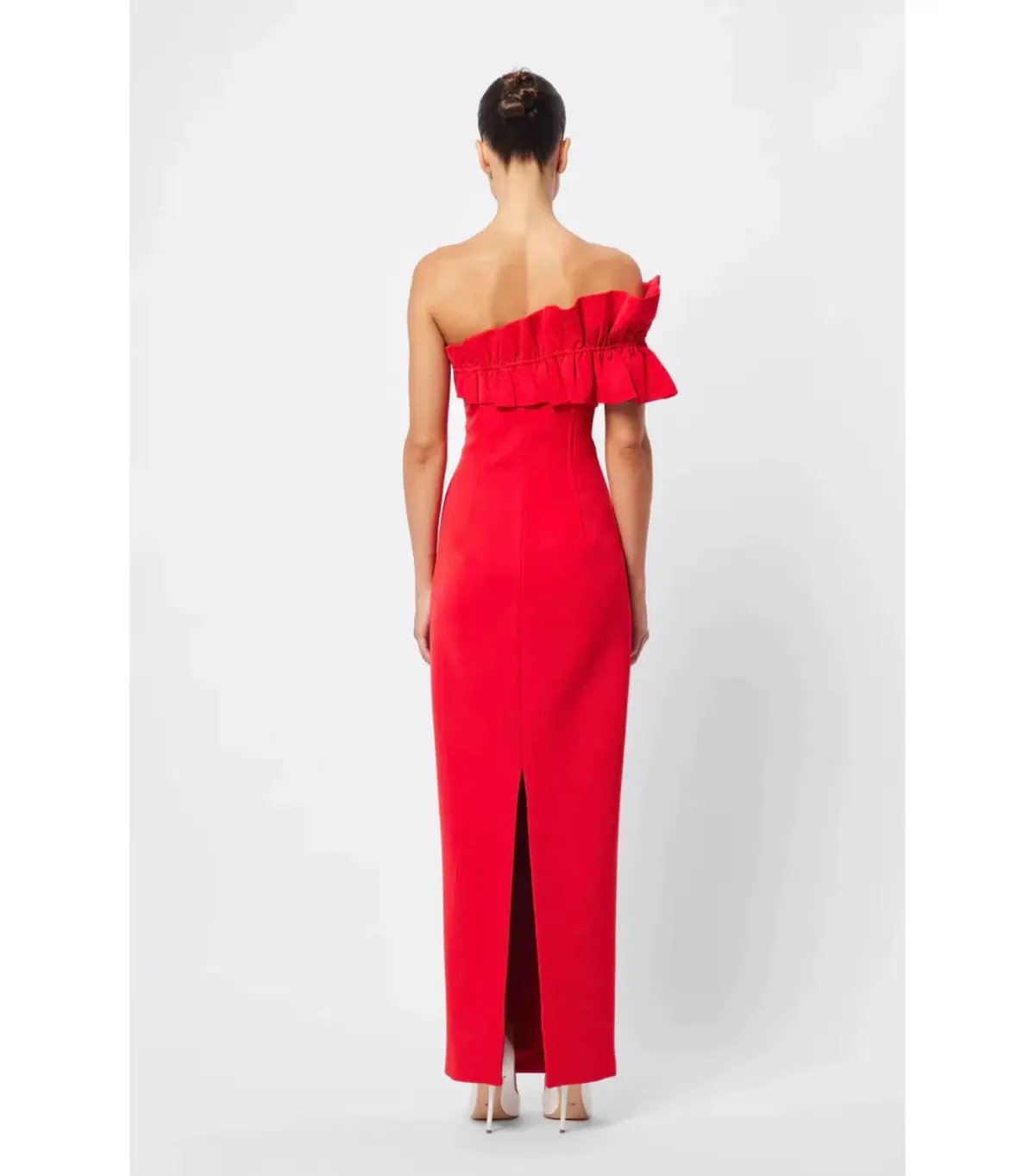 Mossman Soft Spoken Midi Dress Red Size AU 8 photo 7