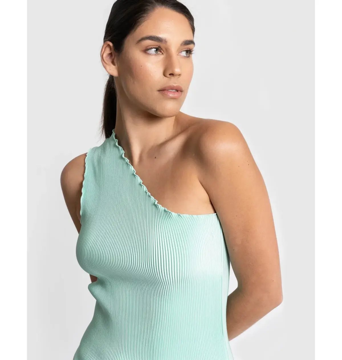 L'Idee Soiree One Shoulder Gown in Spearmint Size S / AU 8 photo 2