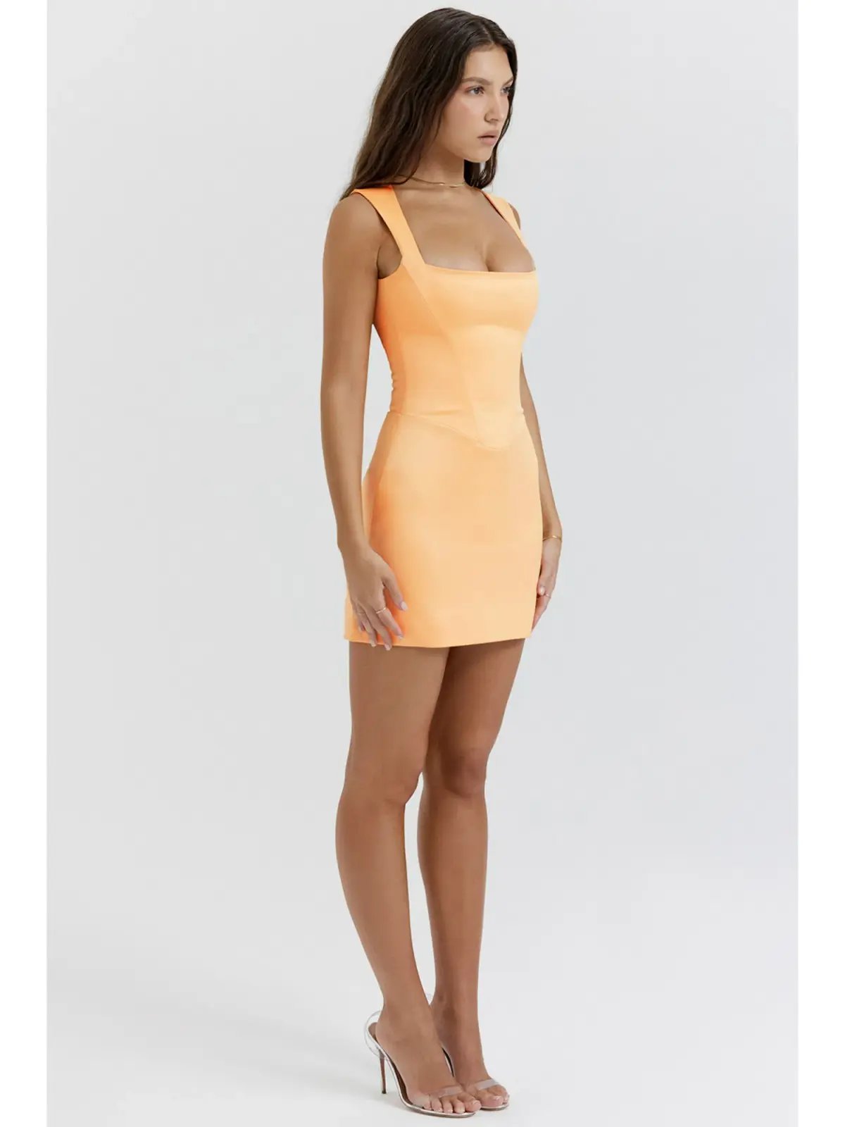 House of CB Enya Corset Mini Dress Apricot Size AU 6 photo 2