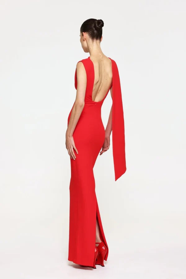 EFFIE KATS AUDREY GOWN - CHERRY RED photo 4