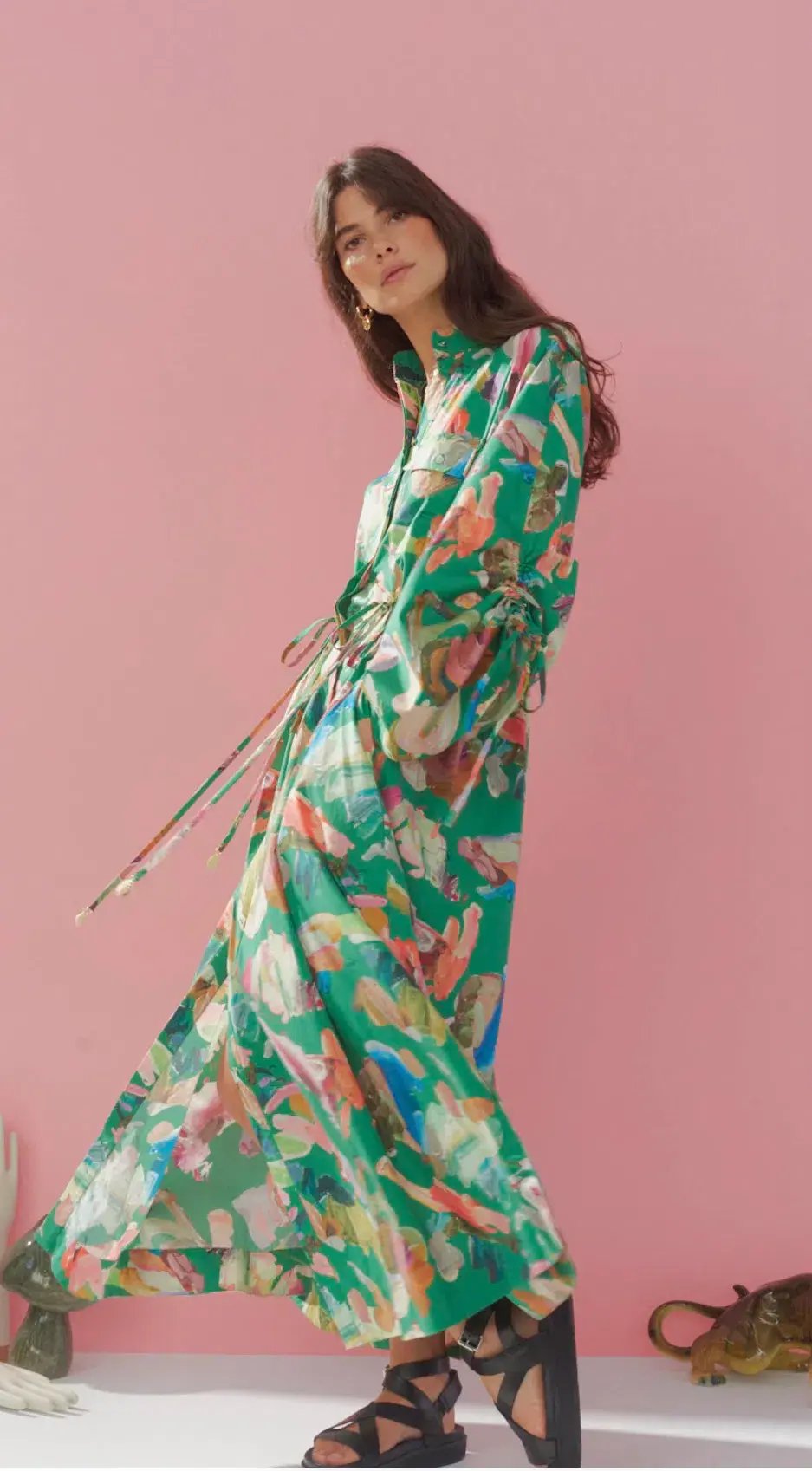 Alemais Alro Shirt Dress Print Size 14 photo 2