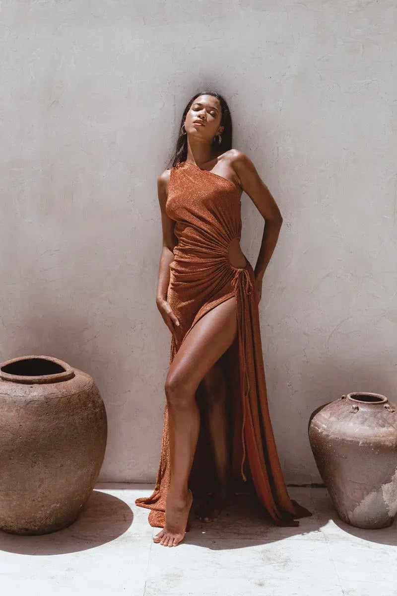 Sonya Moda Shimmer in Bronze  Size 16 photo 2