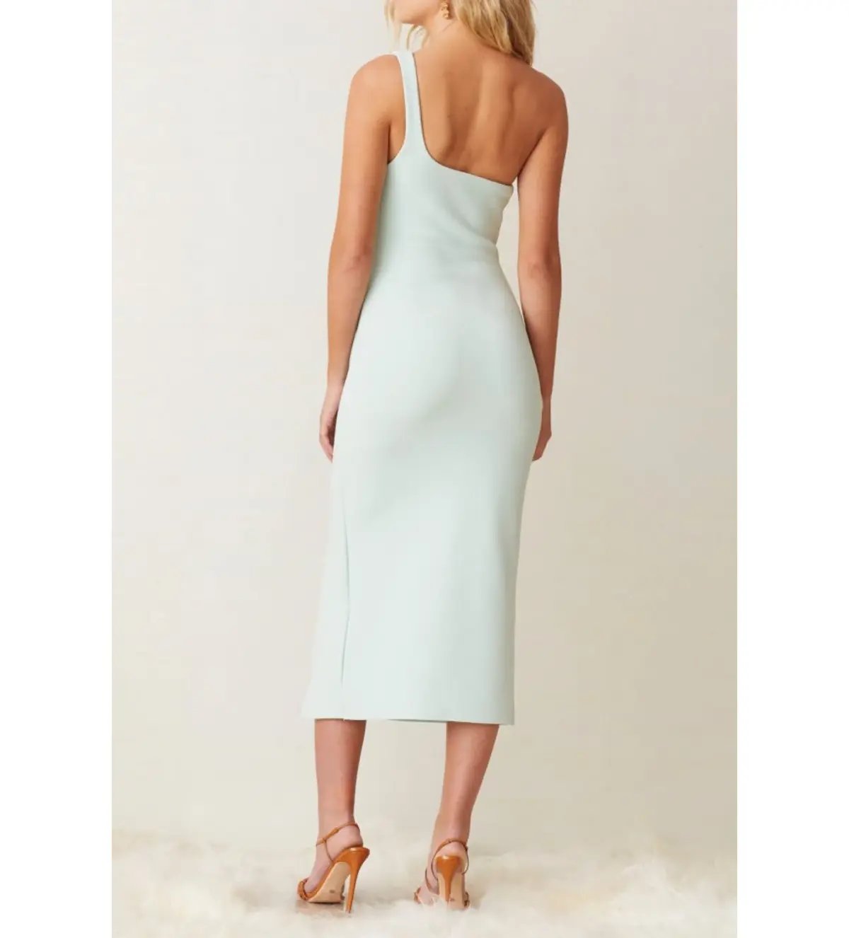 Bec & Bridge Ariel One Shoulder Midi Dress in Mint Size 8 photo 3