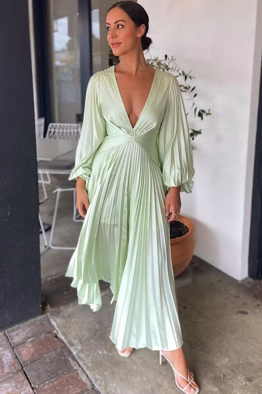Acler Palms Dress in Iced Mint Green Size S photo 2