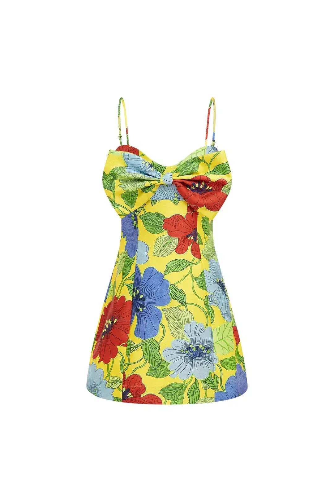 Alemais Verna Bow Mini Dress Floral Size 12 photo 4