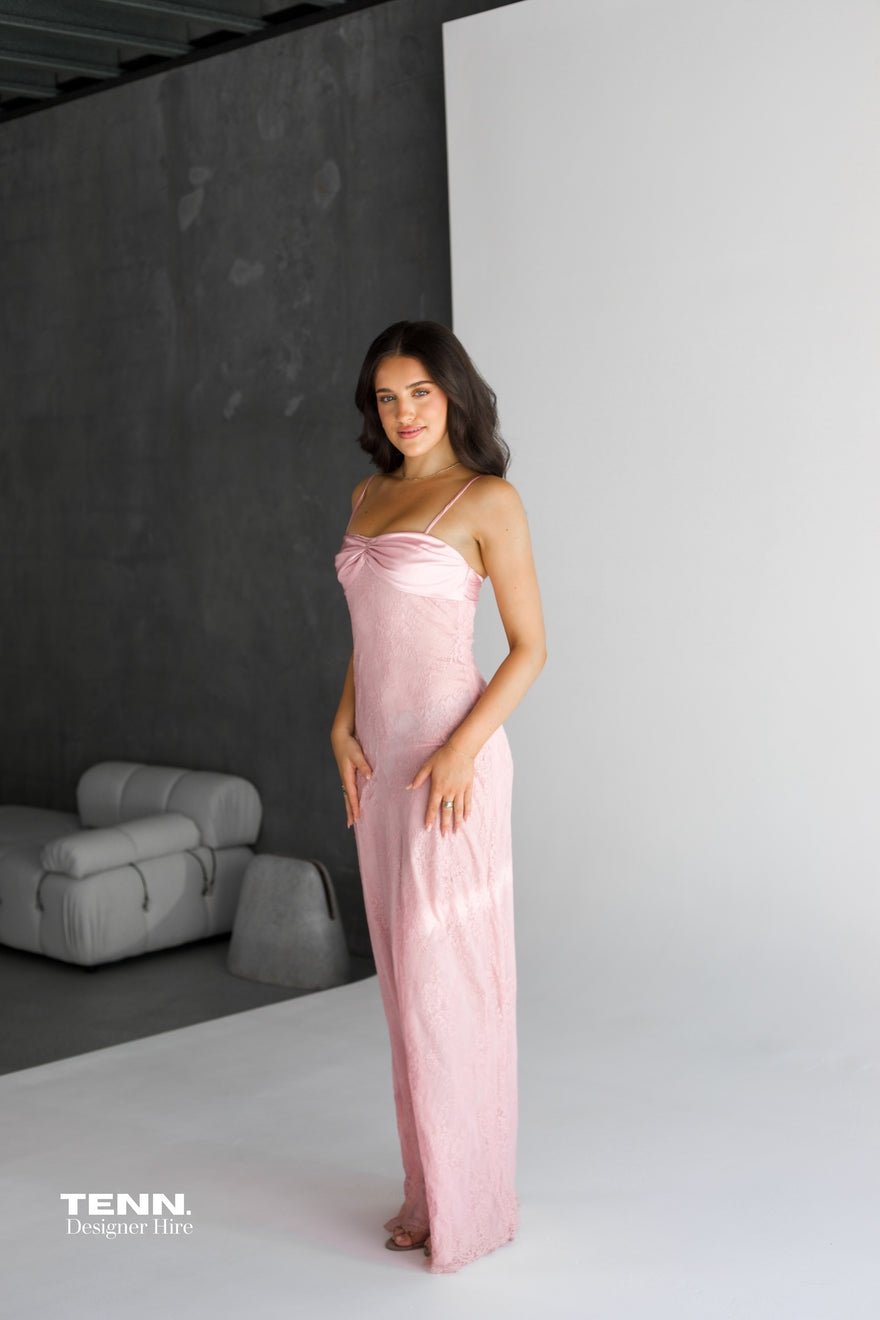 Stolen Studios Swan Slip maxi Dress - Dusty Pink photo 3